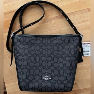 COACH signature canvas crossbody